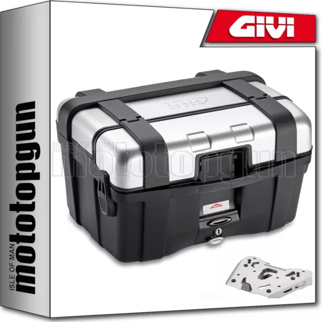 Givi Trk46N Top Case + Kit Alu Trekker Triumph Tiger Explorer 1200 2015 15