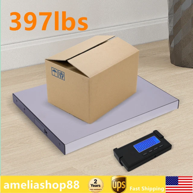 397lbs HD LED Postal Parcel Pet Weighing Platform Wireless Shipping Weight Scale