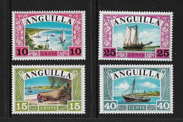 1968 ANGUILLA Ships Set MNH (SG 32-35)