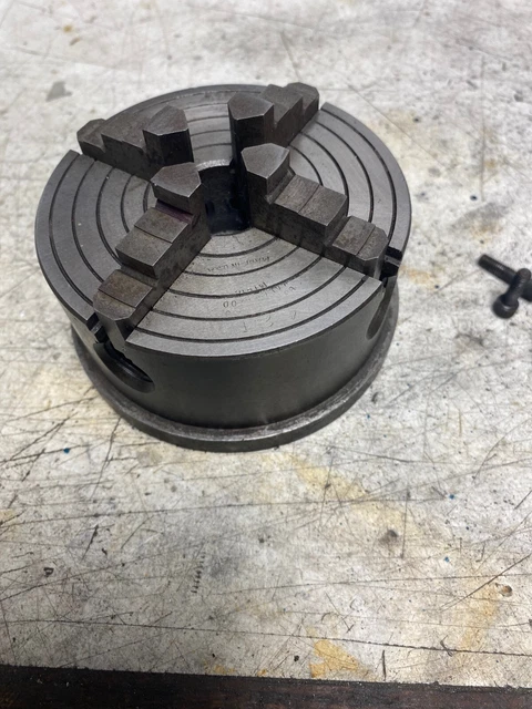 Buck??  Tool Co Kalamazoo Michigan  4"  4 jaw independent chuck *UPDATED PHOTOS*