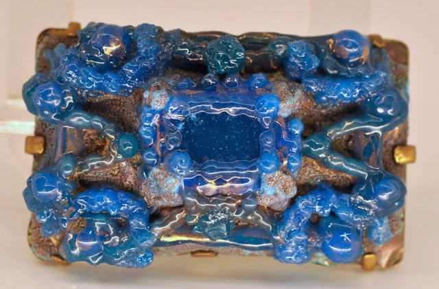 Broche Ancienne émaillée – Émaux De Limoges – Signée – Très Bon état
