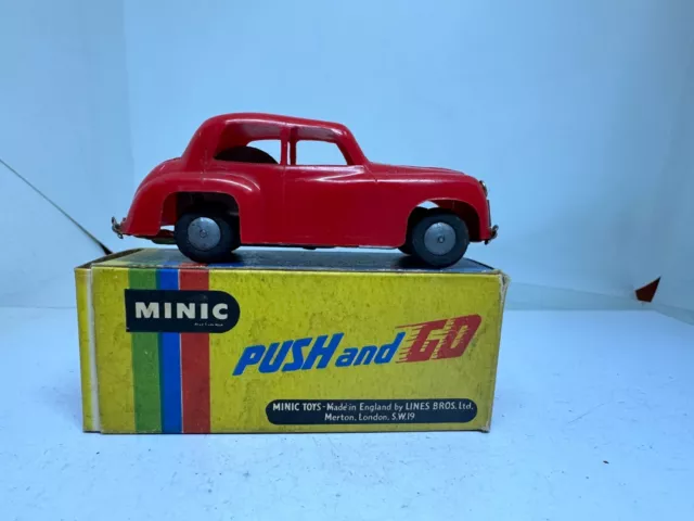 Triang Minic 'Push and Go' Hillman Minx  Blue Boxed