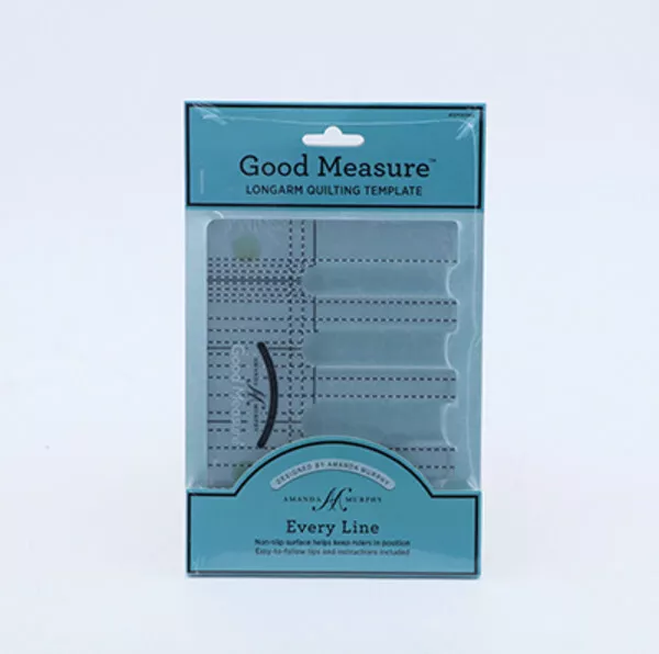 Good Measure Every Line by Amanda Murphy 1/4" Thick Machine Quilting Ruler