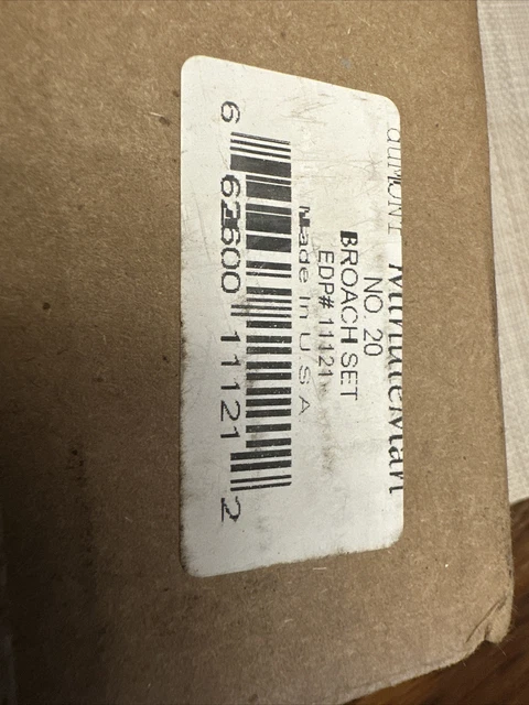Dumont 11121 No. 20 Broach Set