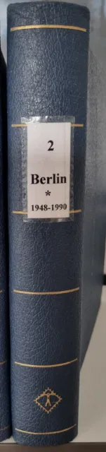 BERLIN Vordrucke Leuchtturm 1949-1990 postfrisch im blauchen Klemmbinder