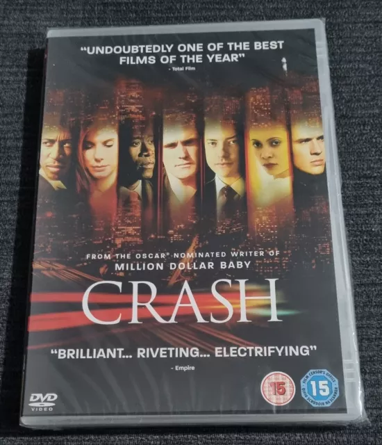 Crash DVD. Matt Dillon Sandra Bullock Brendan Fraser Don Cheadle New Sealed