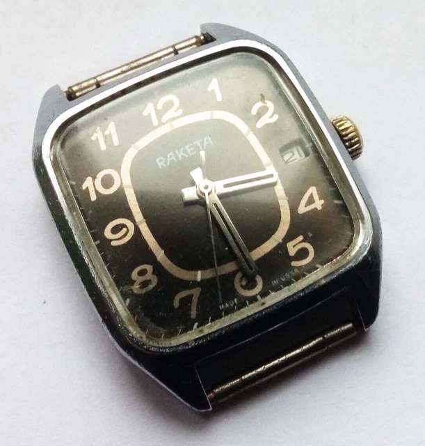 Movimiento Mecánico Soviético Raketa STAKHANOV, Reloj Mecánico Vintage - Foto 4