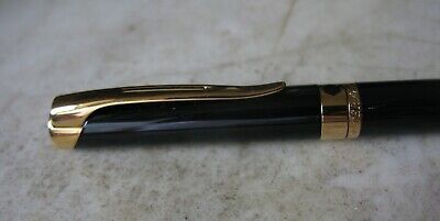 OR 18 CARATS ETALON BEAU STYLO PORTE-MINES WATERMAN ETALON EN LAQUE BLEU NUIT & PL 