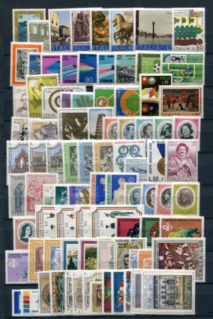 Italy 1973-74 Comple Years Mint Never Hinged ** Lot 87 Stamps