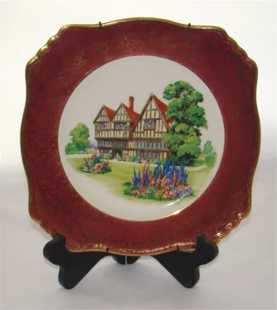 Vintage 1940's Royal Winton Grimwades England Old English Manor House Plate