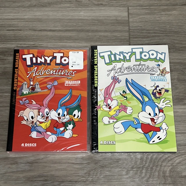 TINY TOON ADVENTURES Season 1 Volume 1 & 2 DVD 8-Disc Spielberg TV NEW ...