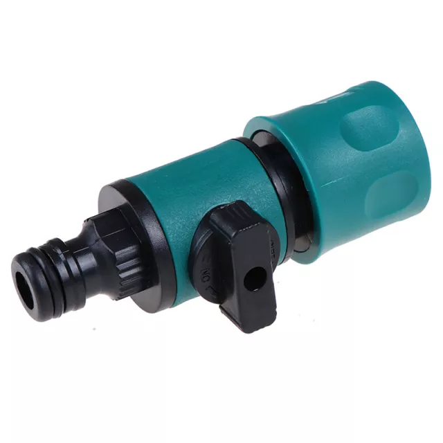 Plastic Valve with Quick Connector Garden Irrigation Pipe Hose Adapter Switch