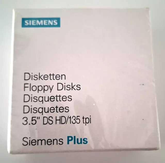 10 SIEMENS 1,44MB  DS HD/135 tpi Disketten 3,5''MS DOS- format OVP