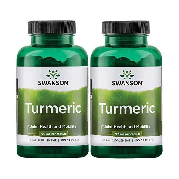 Swanson Curcuma 200 Gélules 720mg Curcuma Curcumine
