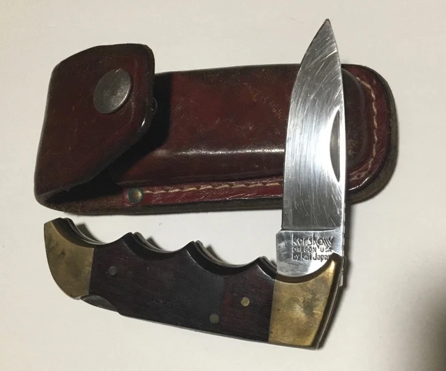 VINTAGE KERSHAW FOLDING Field Knife / Model 1040 / Japan / with Sheath