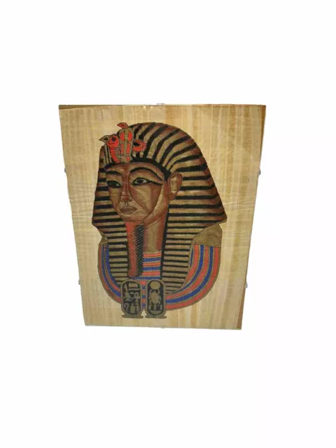 Papyrus Ägypten Egypt Bild Antike Pyramide Bilder gerahmt Tutanchamun 30x40cm