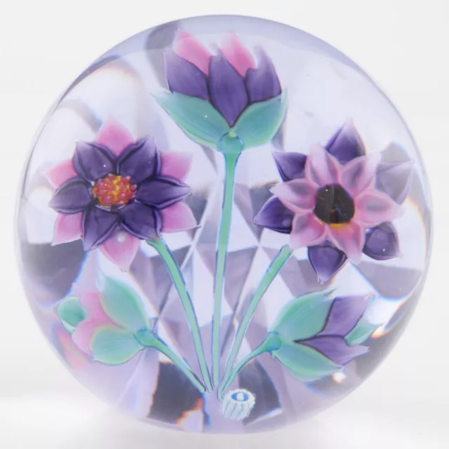 Whitefriars Caithnesss Paperweight Rosette Fleming Diamond Reflections 1999
