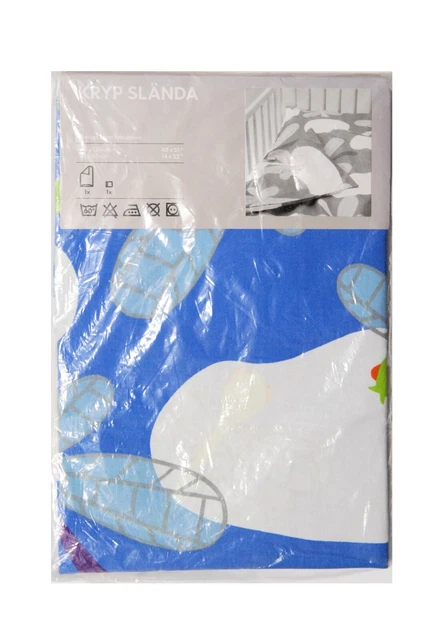 "Nueva con etiquetas funda edredón para cuna libélula Ikea Kryp Slanda y funda de almohada, azul, 45x51"
