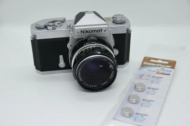 [Exc5+] Cámara de película Nikon Nikkomat FTn 35 mm SLR y Nikkor-H Auto F/2...