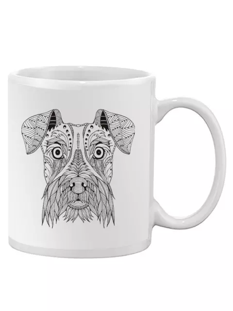 Schnauzer Dog In Zentangle Style Mug - Image by Shutterstock