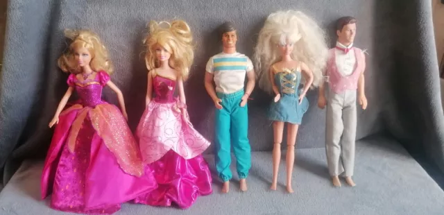 Jouet Lot Barbie Poupées Dolls Ken