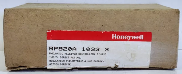 Honeywell RP920A-1033-3 Proportional Direct Acting Pneumatic Controller