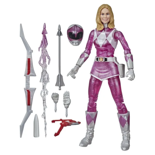 Power Rangers Lightning Collection 6" Mighty Morphin Metallic Armor Pink Ranger