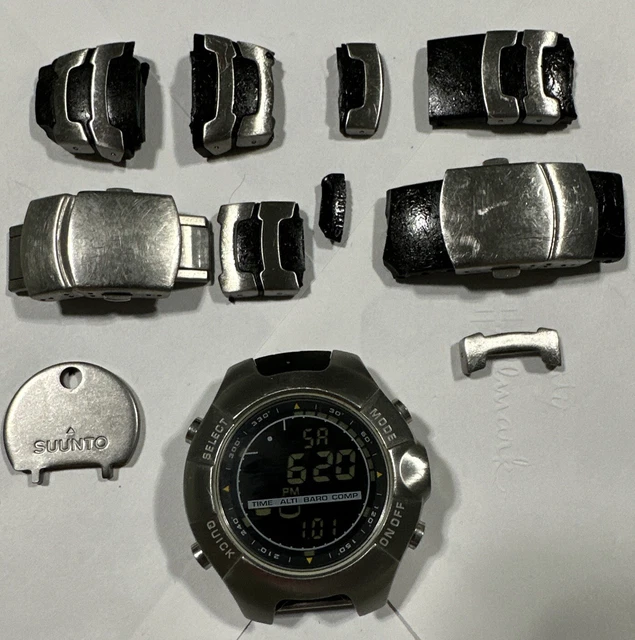 OROLOGIO DIGITALE SUUNTO Observer Barometro Argento Altimetro