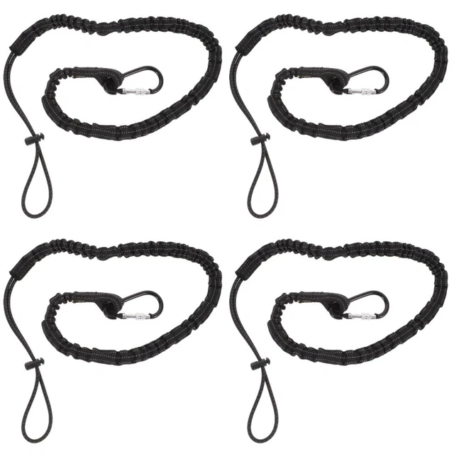 4x Extended Length Safety Lanyard Carabiner Clip Lanyard