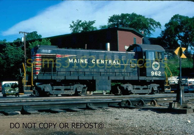 Original Slide Maine Central Rr Alco 962 Bangor Me 1978