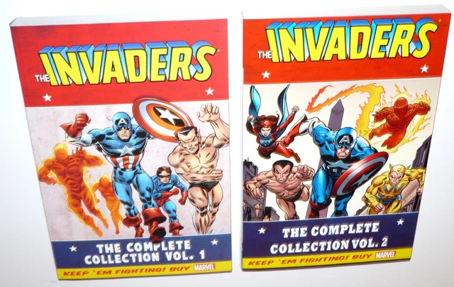 The Invaders The Complete Collection Volume 1 & 2 TPB (NEW) Marvel Comics