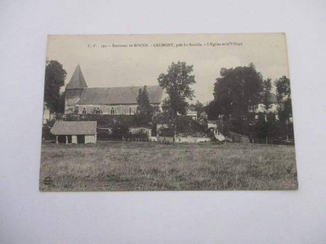 Cpa Seine Maritime 76 Surroundings De Rouen Caumont Pres La Bouille