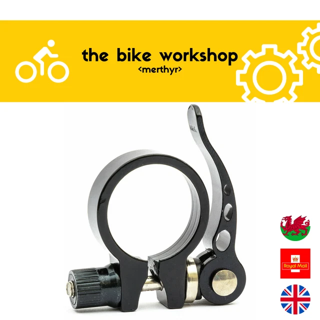 Bike Bicycle BMX MTB Quick Release Seat Post Anodised Alloy Clamp 34.9mm / 35mm
