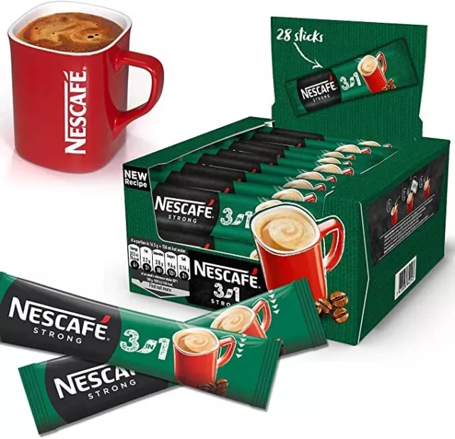 NESCAFE 3in1 STRONG 60 SACHETS (17 g/sachet) WHOLESALE EU MADE LONG DATE FRESH