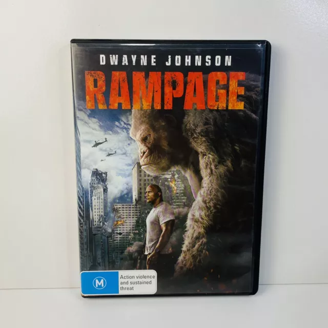 Rampage (DVD, 2018) Region 4 - Fast Free Post - LIKE NEW