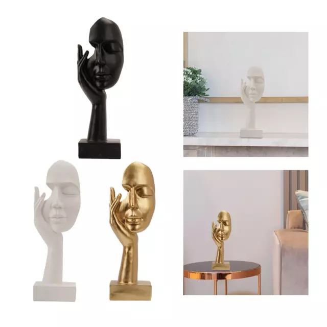 Femmes Visage Art Statue Collection Statue Résine Figure Abstraite Artisanat