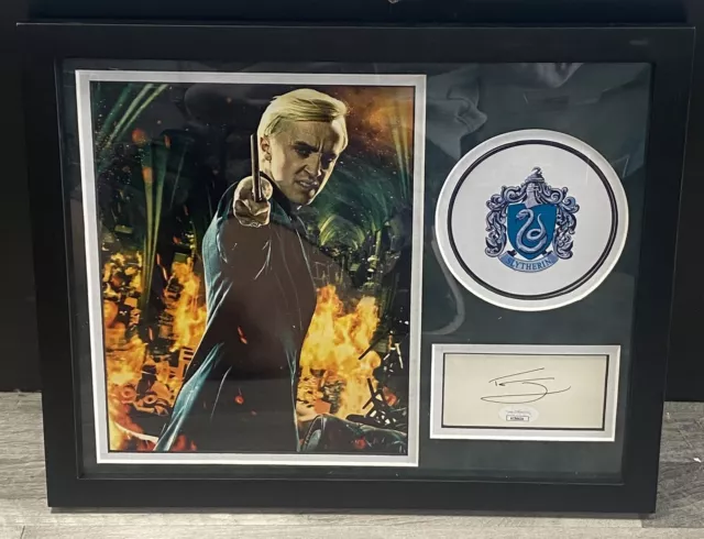 Tom Felton Hand-Signed Autographed “Harry Potter” 11x14 Framed Display JSA COA