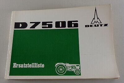 DEUTZ Catalogo Ricambi/Lista Parti di Ricambio Deutz D15 Tipo 15.1 Supporto 1964 