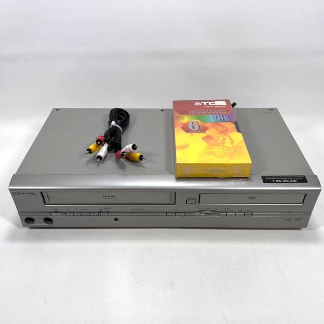 EMERSON EWD2004 DVD/VCR 4Head HiFi Combo VHS Player Recorder No Remote