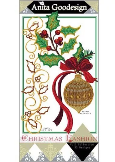 Christmas Fashion Anita Goodesign Embroidery Machine Design CD NEW