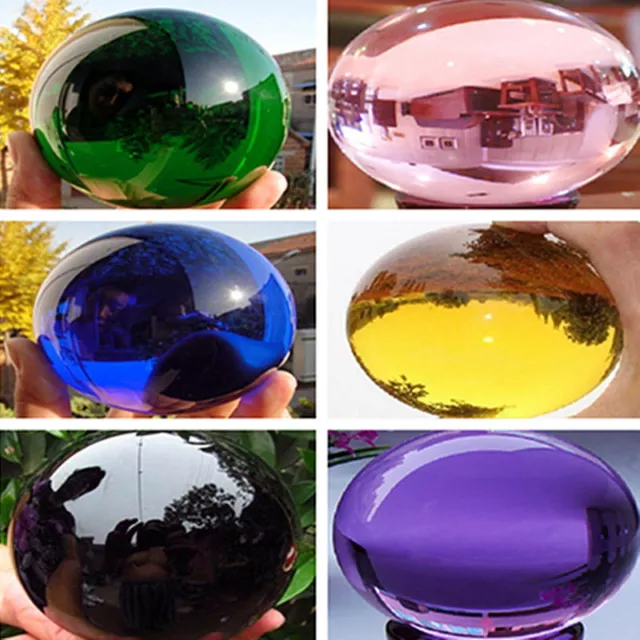 60-200MM Round Glass Crystal Ball Sphere Buyers Select the Size Magic Ball 2