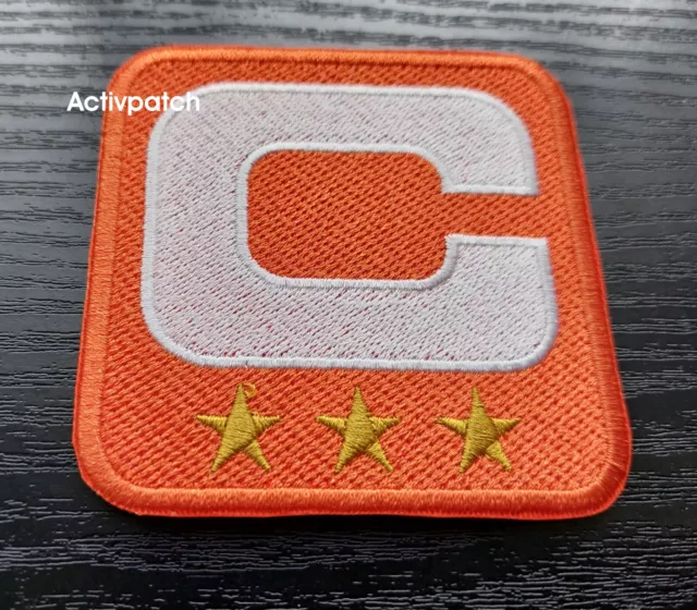 Cincinnati Bengals Captain C patch C-white 3  star NFL Football Superbowl sew on