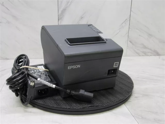 EPSON TM-T88V M244A POS USB + ETHERNET THERMAL RECEIPT PRINTER + Power Supply