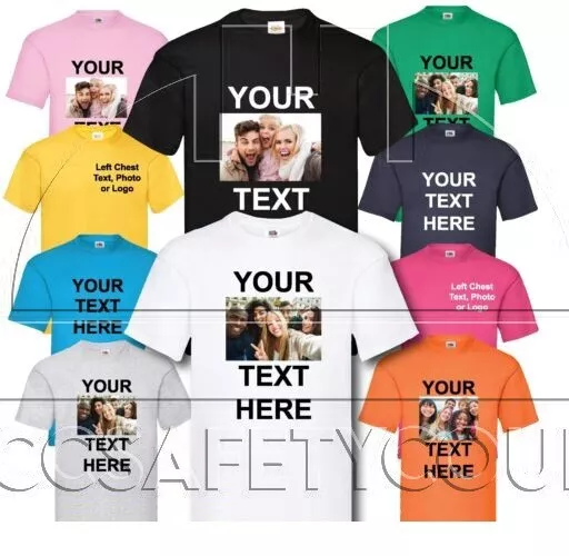 Personalised Custom T-Shirt Photo/Text Stag Hen Party 100% Cotton