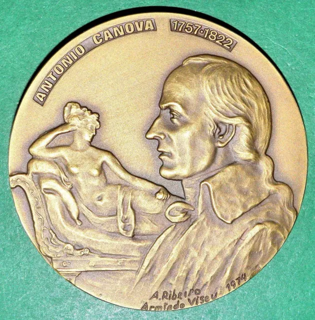Emperor Napoleon Nude Big Bronze Medal By A R And A V M 6a £103 69