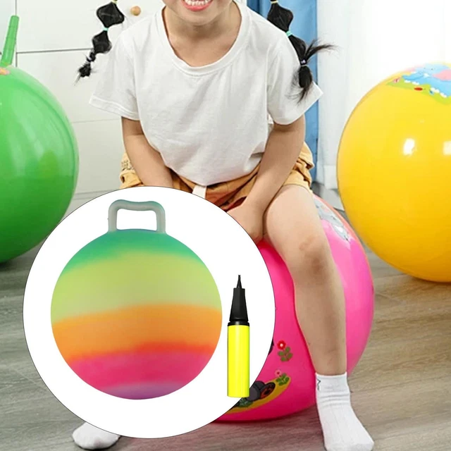 Bouncy Kickball Ballon En PVC Arc-en-ciel - Diamètre 20,3 Cm - Multi-couleurs - Pour Intérieur/extérieur - Cadeau Enfant