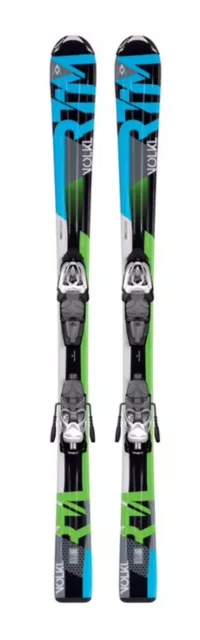 VOLKL RTM JUNIOR BOYS SKIS 110cm BLUE/BLACK/GREEN & MARKER 4.5 BINDINGS