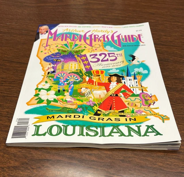 ARTHUR HARDY'S 2024 Mardi Gras Guide BRAND NEW and unread New Orleans