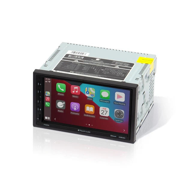 Planet Audio P70CPA Car Stereo - Apple CarPlay, Android Auto, 7” Double Din