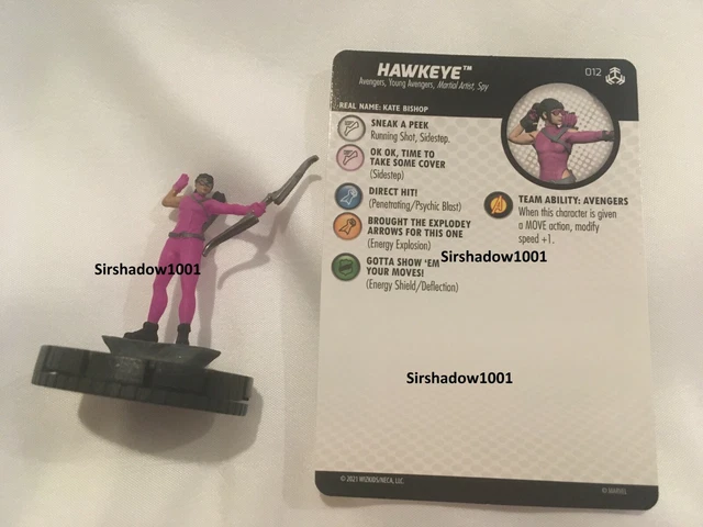 Heroclix Hawkeye 012 Marvel Avengers War of the Realms